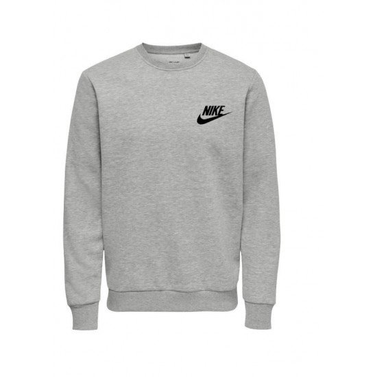 Ανδρικο Φούτερ λαιμοκοψη nike γκρι Ανδρικο Φούτερ λαιμοκοψη nike γκρι