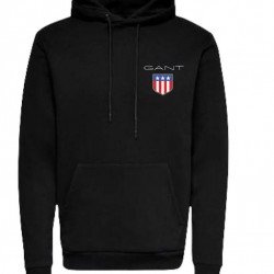 Ανδρικο Φούτερ Gant Hooded Μαύρο