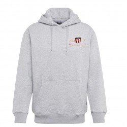 ΑΝΔΡΙΚΟ ΦΟΥΤΕΡ GANT AMERICAN SPORTSWEAR ΓΚΡΙ ME ΚΟΥΚΟΥΛΑ