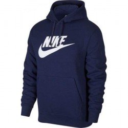 Φουτερ με κουκουλα μπλε nike big logo