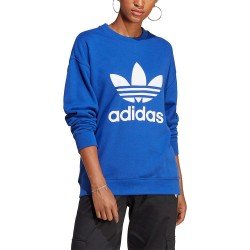 ΓΥΝΑΙΚΕΙΑ ΦΟΥΤΕΡ ΛΑΙΜΟΚΟΨΗ ADIDAS BIG LOGO TREFOILD ΜΠΛΕ